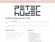 Tablet Screenshot of peterhudec.com